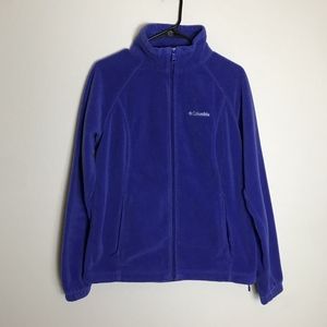 Columbia Women’s Blue Large Fleece Zip Up Sweater